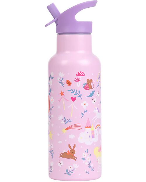 A Little Lovely Company Borraccia Termica in Acciaio Inossidabile - 500 ml - Principesse Borracce Termiche
