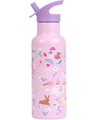 A Little Lovely Company Borraccia Termica in Acciaio Inossidabile - 500 ml - Principesse Borracce Termiche