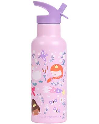 A Little Lovely Company Borraccia Termica in Acciaio Inossidabile - 500 ml - Principesse Borracce Termiche