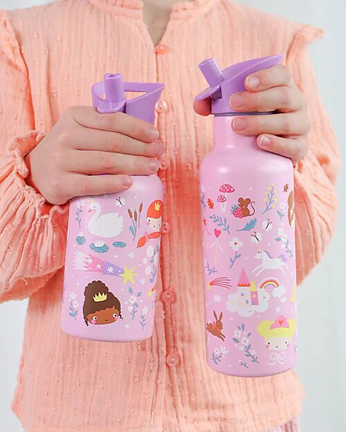 A Little Lovely Company Borraccia Termica in Acciaio Inossidabile - 500 ml - Principesse Borracce Termiche