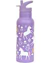 A Little Lovely Company Borraccia Termica in Acciaio Inossidabile - 500 ml - Unicorni Borracce Termiche