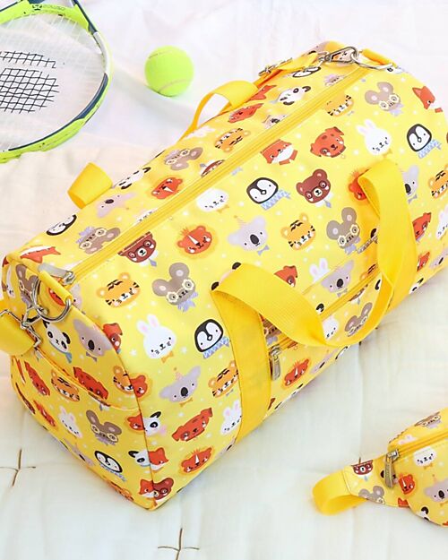 A Little Lovely Company Borsa da Viaggio - Amici animali - Dimensione Cabina 46x25x22.5cm Borse da Viaggio