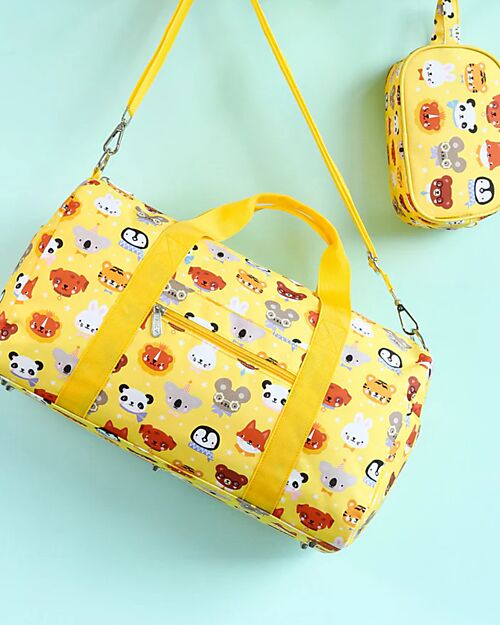 A Little Lovely Company Borsa da Viaggio - Amici animali - Dimensione Cabina 46x25x22.5cm Borse da Viaggio