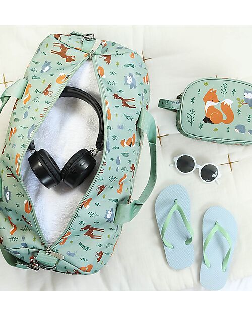 A Little Lovely Company Borsa da Viaggio - Amici della Foresta - Dimensione Cabina 45x25x22.5cm Borse da Viaggio