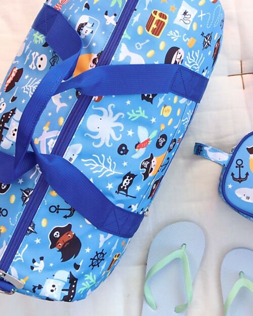 A Little Lovely Company Borsa da Viaggio - Pirati - Dimensione Cabina 46x25x22.5cm Borse da Viaggio