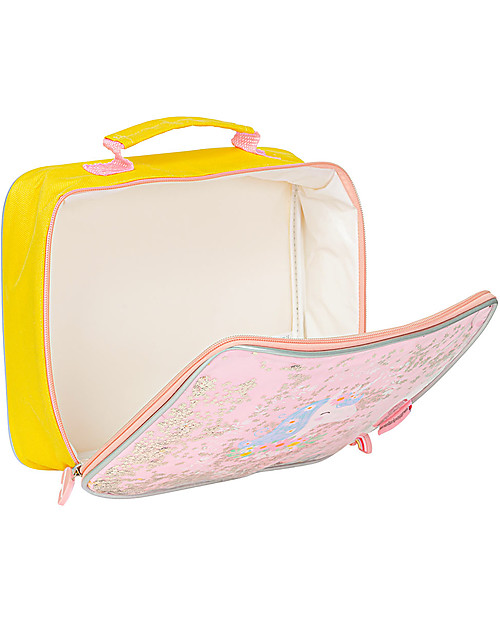 A Little Lovely Company Borsa Pranzo Termica, Glitter - Unicorno Zaini Asilo