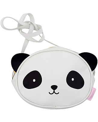 A Little Lovely Company Borsa Tracolla, Panda - Bianco e Nero Marsupi