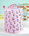 A Little Lovely Company Cesto Portaoggetti in Cotone - 40x50x40 cm - Ciliegie Contenitori Porta Giochi