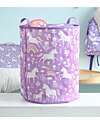 A Little Lovely Company Cesto Portaoggetti in Cotone - 40x50x40 cm - Unicorn Dreams Contenitori Porta Giochi
