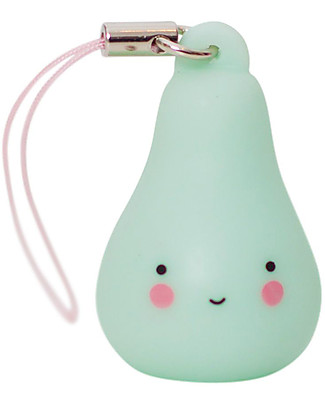 A Little Lovely Company Ciondolo Charm, Pera - Menta Portachiavi