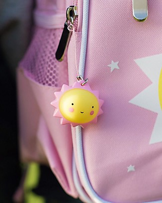 A Little Lovely Company Ciondolo Charm, Sole - Rosa/Giallo Portachiavi