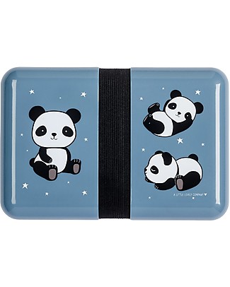 A Little Lovely Company Contenitore Porta Pranzo da Decorare, Panda - Senza BPA! Contenitori Latte e Snack