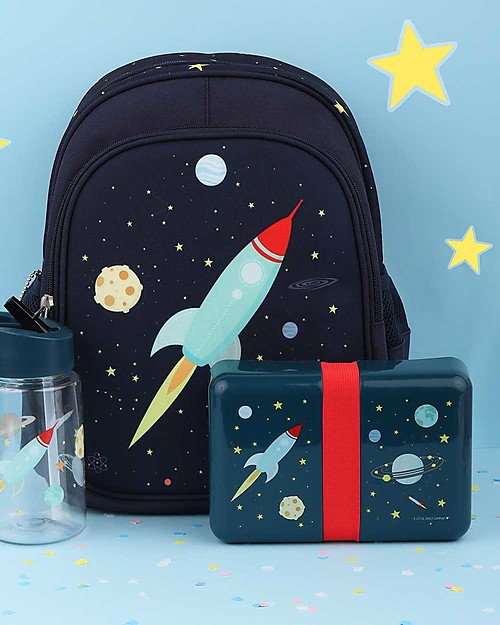 A Little Lovely Company Contenitore Porta Pranzo da Decorare, Spazio - Senza BPA! Porta Merenda