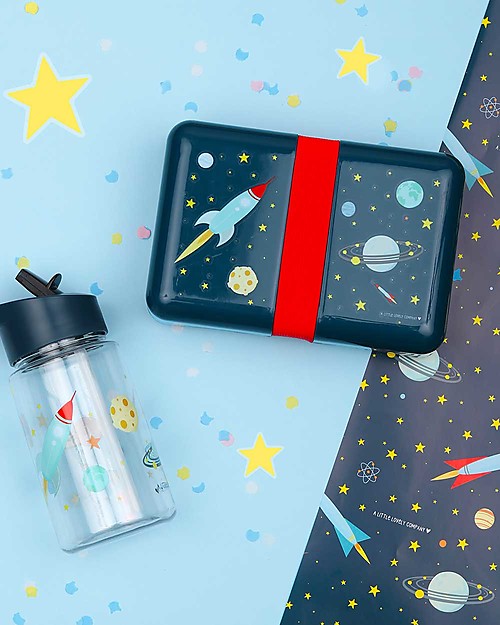 A Little Lovely Company Contenitore Porta Pranzo da Decorare, Spazio - Senza BPA! Porta Merenda