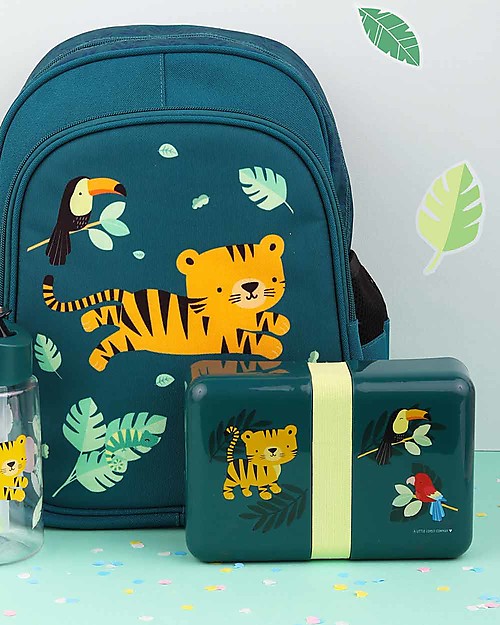 A Little Lovely Company Contenitore Porta Pranzo da Decorare, Tigre - Senza BPA! Porta Merenda
