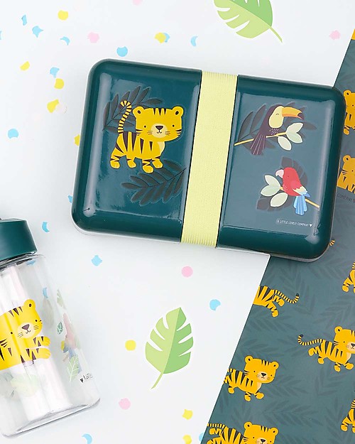 A Little Lovely Company Contenitore Porta Pranzo da Decorare, Tigre - Senza BPA! Porta Merenda