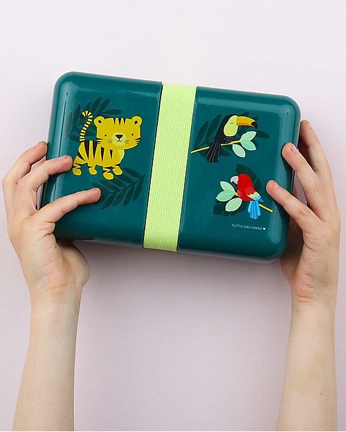 A Little Lovely Company Contenitore Porta Pranzo da Decorare, Tigre - Senza BPA! Porta Merenda