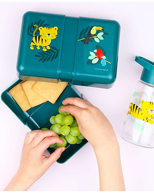 A Little Lovely Company Contenitore Porta Pranzo da Decorare, Tigre - Senza BPA! Porta Merenda