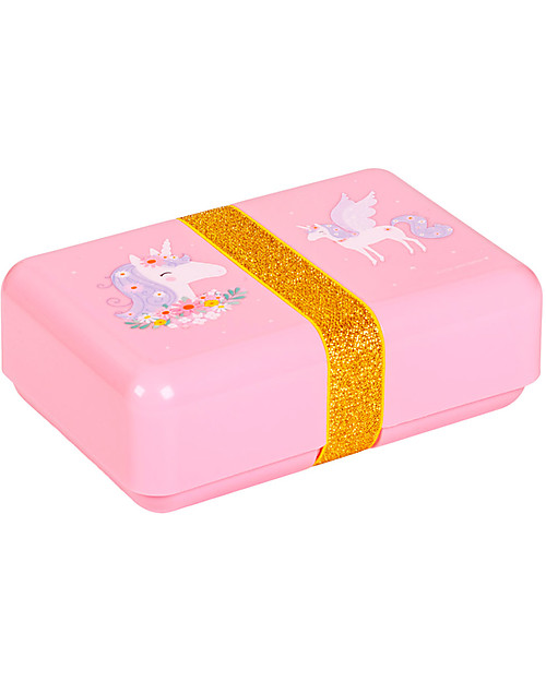 A Little Lovely Company Contenitore Porta Pranzo da Decorare - Unicorno - Senza BPA! Porta Merenda