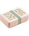 A Little Lovely Company Contenitore Porta Pranzo - Fiori Rosa - Senza BPA! Porta Merenda