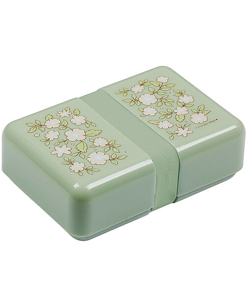 A Little Lovely Company Contenitore Porta Pranzo - Fiori Salvia - Senza BPA! Porta Merenda