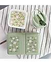 A Little Lovely Company Contenitore Porta Pranzo - Fiori Salvia - Senza BPA! Porta Merenda