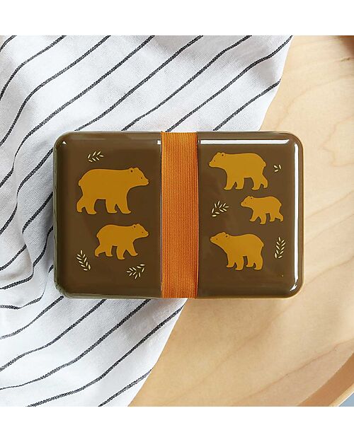 A Little Lovely Company Contenitore Porta Pranzo - Orsi - Senza BPA! Porta Merenda