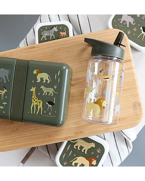 A Little Lovely Company Contenitore Porta Pranzo - Savana - Senza BPA! Porta Merenda