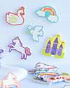 A Little Lovely Company Giochi Adesivi per il Bagnetto - Unicorn Dreams - con Pratico Contenitore Giochi Bagno