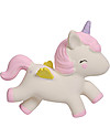A Little Lovely Company Gioco da Dentizione, Unicorno Bianco - 100% Gomma Naturale Massaggiagengive