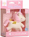 A Little Lovely Company Gioco da Dentizione, Unicorno Bianco - 100% Gomma Naturale Massaggiagengive