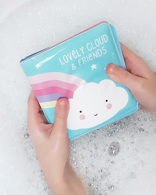 A Little Lovely Company Gioco Libro da Bagno - Cloud & Friends Libri