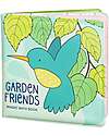 A Little Lovely Company Gioco Libro da Bagno - Garden Friends - Si Colora al Contatto con l'Acqua! Giochi Bagno