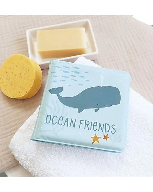 A Little Lovely Company Gioco Libro da Bagno - Ocean Friends Giochi Bagno
