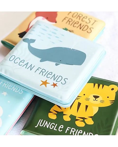 A Little Lovely Company Gioco Libro da Bagno - Ocean Friends Giochi Bagno