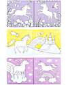 A Little Lovely Company Gioco Libro da Bagno - Unicorn Dreams - Si Colora al Contatto con l'Acqua! Giochi Bagno