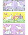 A Little Lovely Company Gioco Libro da Bagno - Unicorn Dreams - Si Colora al Contatto con l'Acqua! Giochi Bagno