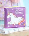 A Little Lovely Company Gioco Libro da Bagno - Unicorn Dreams - Si Colora al Contatto con l'Acqua! Giochi Bagno