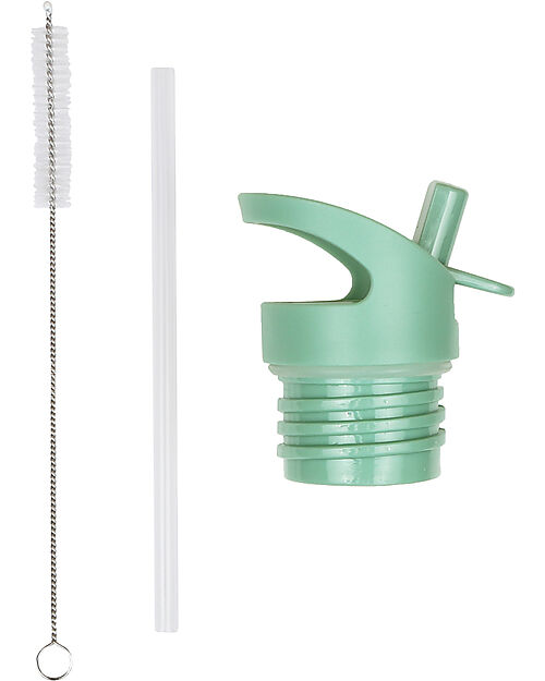 A Little Lovely Company Kit Tappo Cannuccia e Scovolino - Amici della Foresta Accessori Borracce
