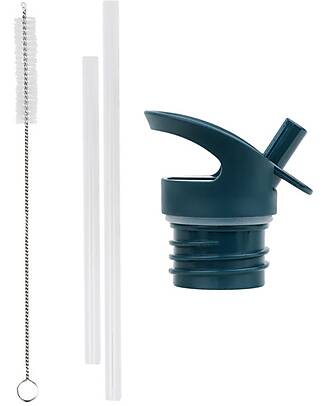 A Little Lovely Company Kit Tappo Cannuccia e Scovolino - Robot Accessori Borracce