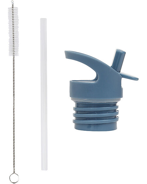 A Little Lovely Company Kit Tappo Cannuccia e Scovolino - Veicoli Accessori Borracce