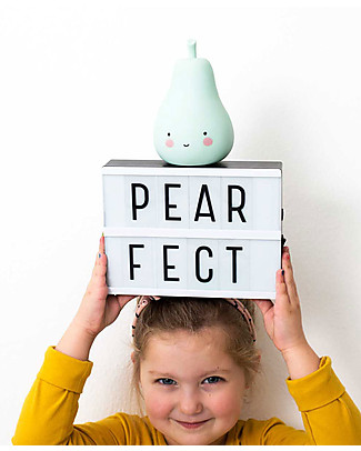 A Little Lovely Company Lightbox A5 con con 85 Lettere, Nero Lampade Comodino