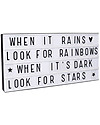 A Little Lovely Company Lightbox XL con Alimentatore + 124 Lettere, Nero Lampade da Parete