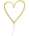 A Little Lovely Company Luce a Neon, LED, Cuore - Giallo Lampade da Parete