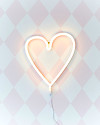A Little Lovely Company Luce a Neon, LED, Cuore - Giallo Lampade da Parete