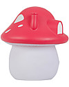 A Little Lovely Company Luce da Notte LED, Casetta Fungo con adesivi - Rosso Lampade da Comodino