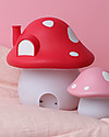 A Little Lovely Company Luce da Notte LED, Casetta Fungo con adesivi - Rosso Lampade da Comodino