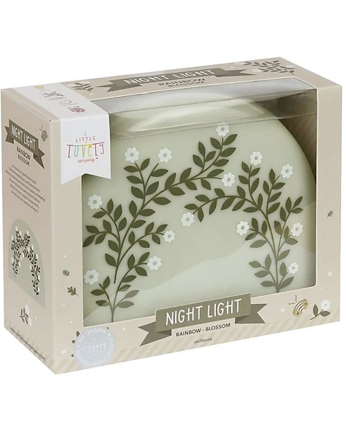 A Little Lovely Company Luce da Notte LED - Fiori/Arcolbaleno Lampade da Comodino