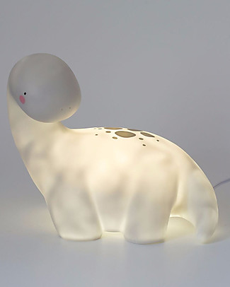 A Little Lovely Company Luce Grande LED, Brontosauro - Grigio Lampade Comodino