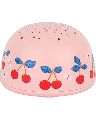 A Little Lovely Company Luce LED Proiettore - Ciliegie - Stelle Lampade da Notte
